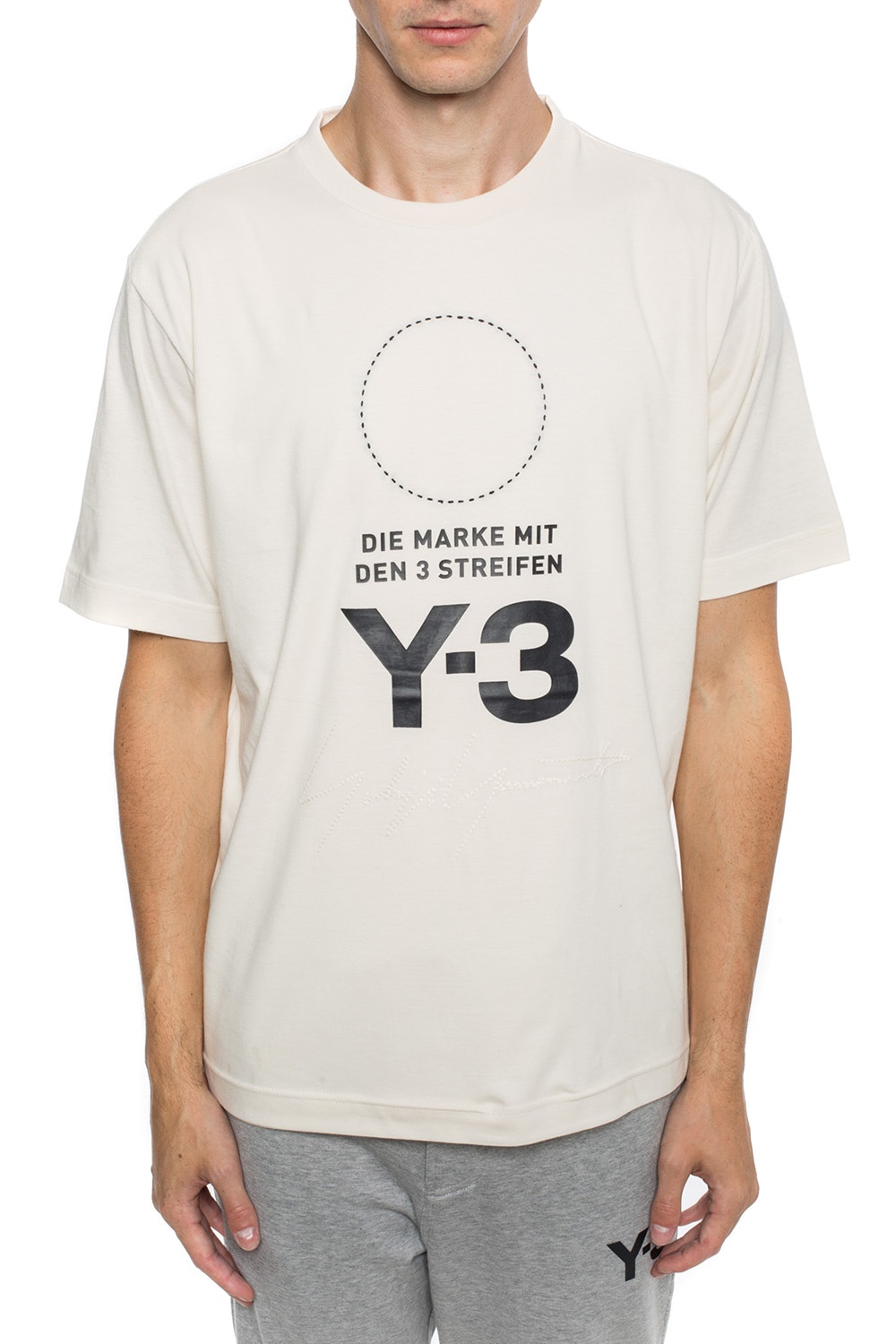 White Logo-printed T-shirt Y-3 Yohji Yamamoto - Vitkac KR